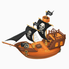 卡通玩具海盗船