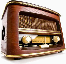 木制复古老式收音机