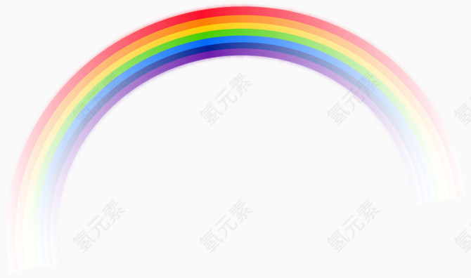 半弧形彩虹