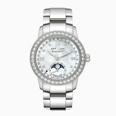 宝珀银色腕表手表镶钻女表