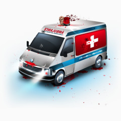 僵尸救护车车Zombie-ambulance-icons