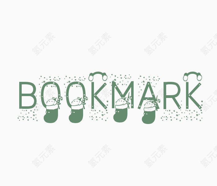 BOOKMARK艺术字体