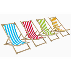 彩色沙滩椅