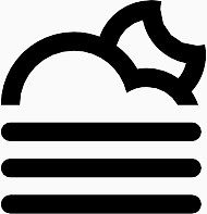 云雾月亮Climacons-Weather-SVG-icons