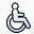 轮椅子可访问的google-map-pin-icons