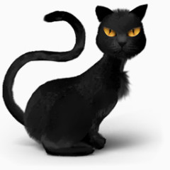 动物动物阿凡达黑色猫斤危险邪恶幻想万圣节头恐怖凯蒂可爱的怪物宠物PHH问题猫可怕的幽灵Tomcat桌面万圣节