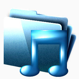文件夹我的音乐deepsea-blue-icons