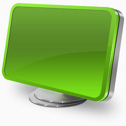 绿色电脑类纯优雅的图标