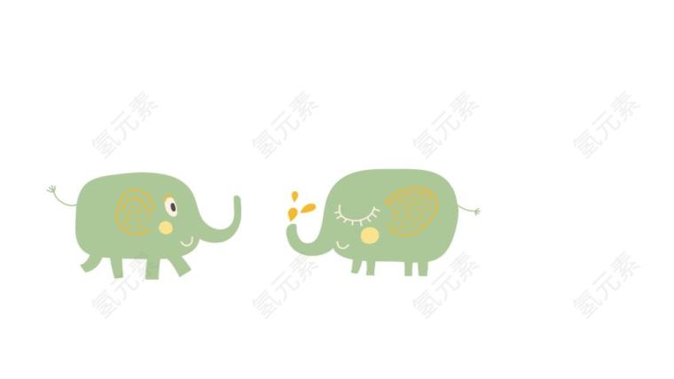 大象图片_卡通素材_动物下载