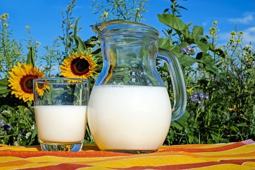 牛奶,玻璃,新鲜,健康,喝,食品,美味,维生素,加强,液体,vollm