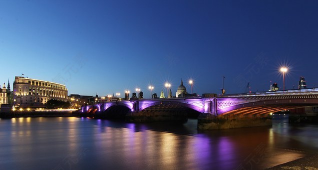 夜,城市,桥,河,市容,市中心,光,水,在晚上的城市,晚上,反思,免費