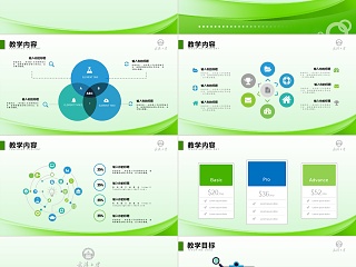 大气创意说课教育ppt模板