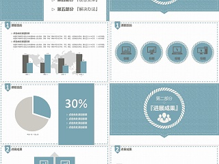 简约风毕业论文答辩PPT模板