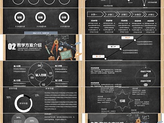 小清新教师说课PPT通用模板