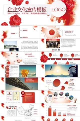 白色商务杂志风企业商务公司介绍总结PPT模板