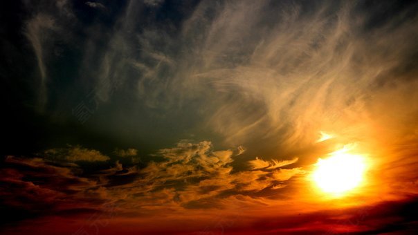 太阳,日落,天空,云,红色,天气,气氛,大气,免費的照片,免费图片