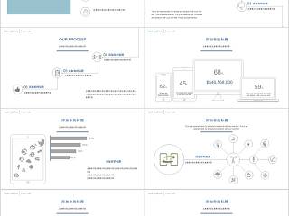 极简主义简约线条商务汇报通用PPT模板教师工作总结PPT