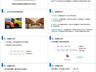 《动量守恒定律碰撞》人教版高中物理选修3-5PPT课件