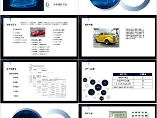 简约商务新能源汽车专业课程PPT