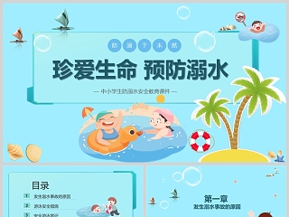 防溺水安全教育ppt课件幼儿园免费