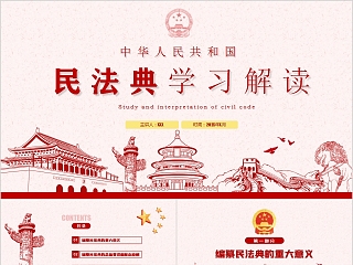 中华人民共和国民法典学习解读PPT