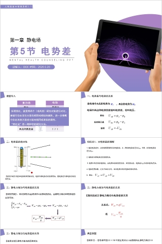 《电势差》人教版高中物理选修3-1PPT课件