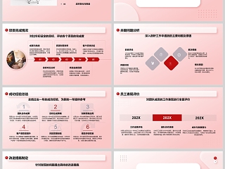 简约风2025新年工作计划PPT模板
