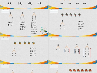 顶点数学5-6的分解和组成PPT模板