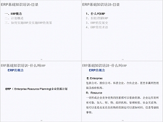 简约清新ERP基础知识分享PPT模板