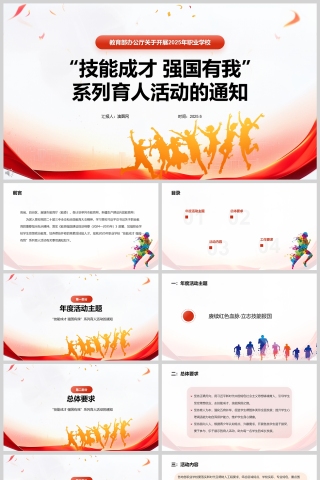 关于开展2025年职业学校 “技能成才 强国有我”系列育人活动的通知ppt