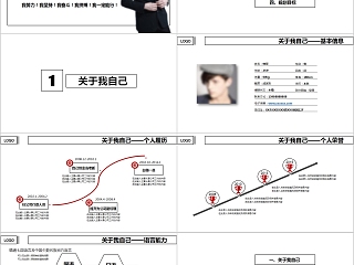 简约商务清新岗位竞聘PPT模板