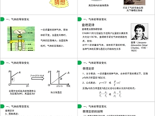 《气体的等容变化和等压变化》人教版高中物理选修3-3PPT课件