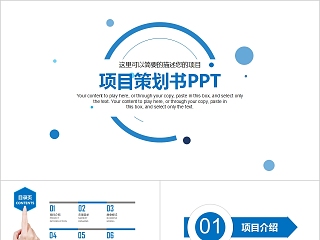 简约商务项目策划书PPT