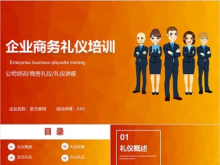 企业商务礼仪职业形象培训课件PPT...