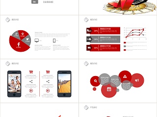 红色大气商业计划书PPT模板